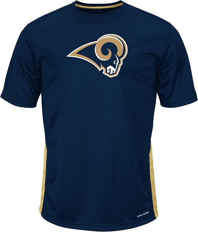 Profile Big & Tall NFL Los Angeles Rams Unisex Short Sleeve Synthetic Tee, Navy, 6X