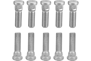 Lyxheth 10PCS Wheel Studs, 48mm Long & M12x1.5 Steel Lug Bolts, Car Accessories Wheel Lug Stud Kit Compatible with Chevy Lexus Toyota Scion Pontiac Replace OEM#610-266, 90942-02049 (10PCS)