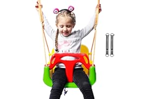 RedSwing 3-in-1 Baby Swing Seat, Toddler Swing, Anti-Flip Snug & Secure Detachable Infants to Teens Kids Swing Seat for Outside Playground, Green