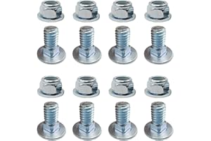Tuckaner (5/16-18) 5/8" Set of 8, 784-5581A 784-5581 SnowBlowers Carriage Bolts & Nuts Kits Fits MTD 790-00117-0637 790-00120