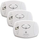 First Alert CO605 Carbon Monoxide Plug-in Alarm with Battery Backup (3 Pack)