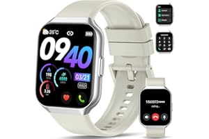 QCOQ Smart Watch for Men Women (Answer/Make Call), 1.96" Fitness Tracker Running Watch, IP68 Waterproof, Pedometer, Sleep/Step/Activity/Heart Rate Monitor, 110+ Sport Modes Smartwatch for Adroid iOS Phone