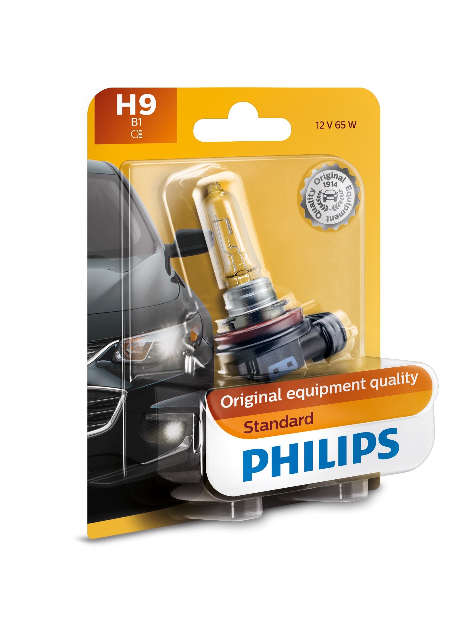 Photo 1 of Philips 12361B1 H9 Standard Halogen Replacement Headlight Bulb, 1 Pack