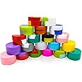 5ML Silicone Containers 50pcs Non-Stick Containers Multi Use Storage Jars Assorted Colors