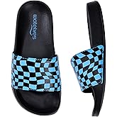 WateLves Girls & Boys Slide Sandals Kids Summer Slippers Slip On for Outdoor Beach Pool Shower (Little Kid/Big Kid)