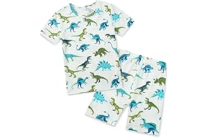 babee Reshinee Bamboo Viscose Toddler Car Pajamas Boys Girls Kids Cool Short Summer 12M-8Y Snug fit Pjs Set 2pcs