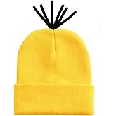 Yellow Beanie Knit Hats Adult Costume Accessories Cuffed Cap Halloween Cosplay Party Supplies
