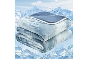 Cushious Cooling Comforter Queen Size, Cooling Blankets for Hot Sleepers and Night Sweats, Q-Max 0.4 Summer Soft Breathable Cooling Comforter Bedding for Sofa, Bed, Camping, Office