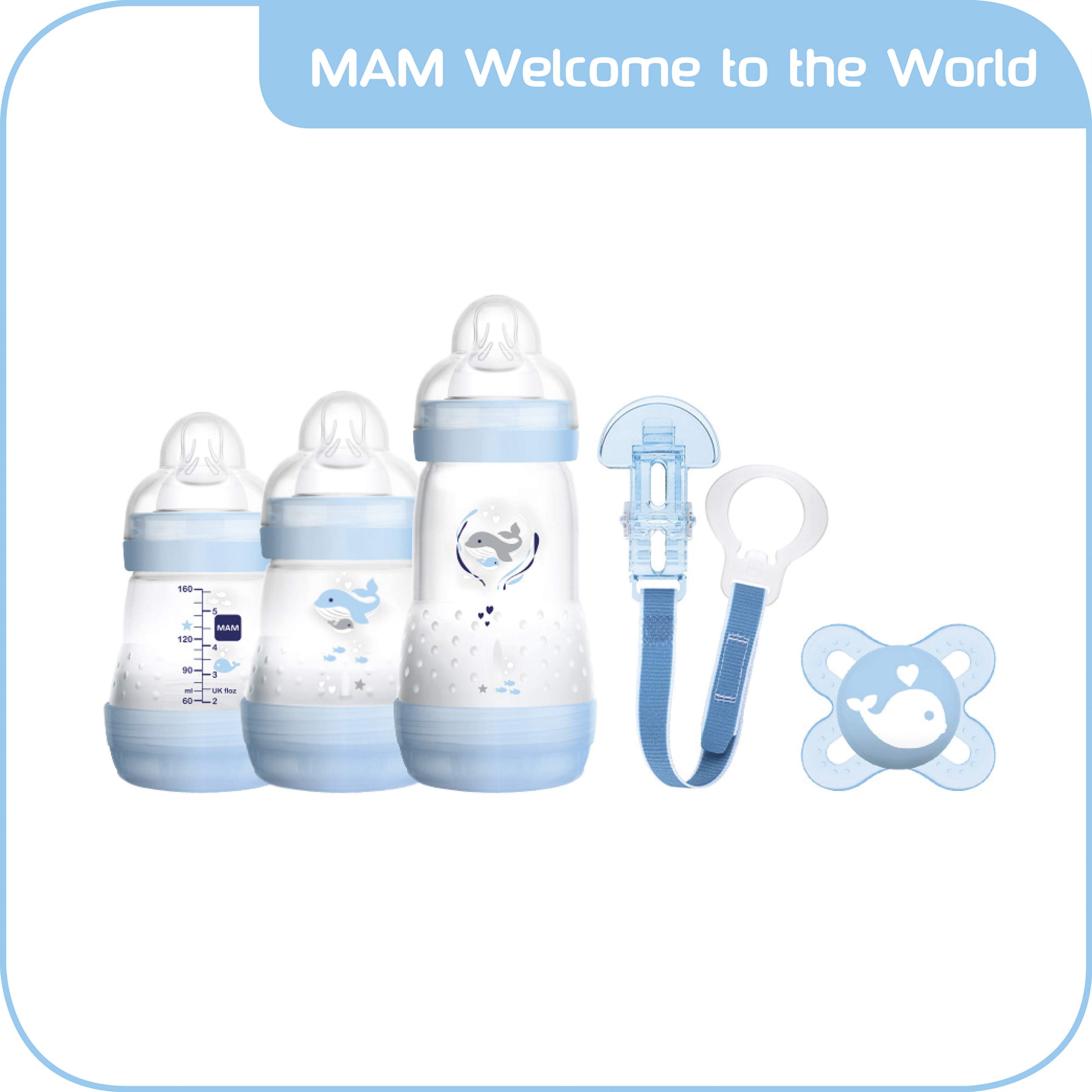blue mam bottle set