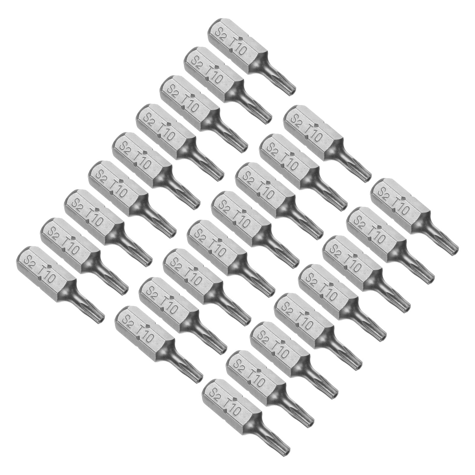 CoCud Torx Screwdriver Bits, 1/4" Hex Shank 25mm Long T10, Magnetic Screwdrivers Bit - (Applications: for Car Maintenance), 25-Pieces