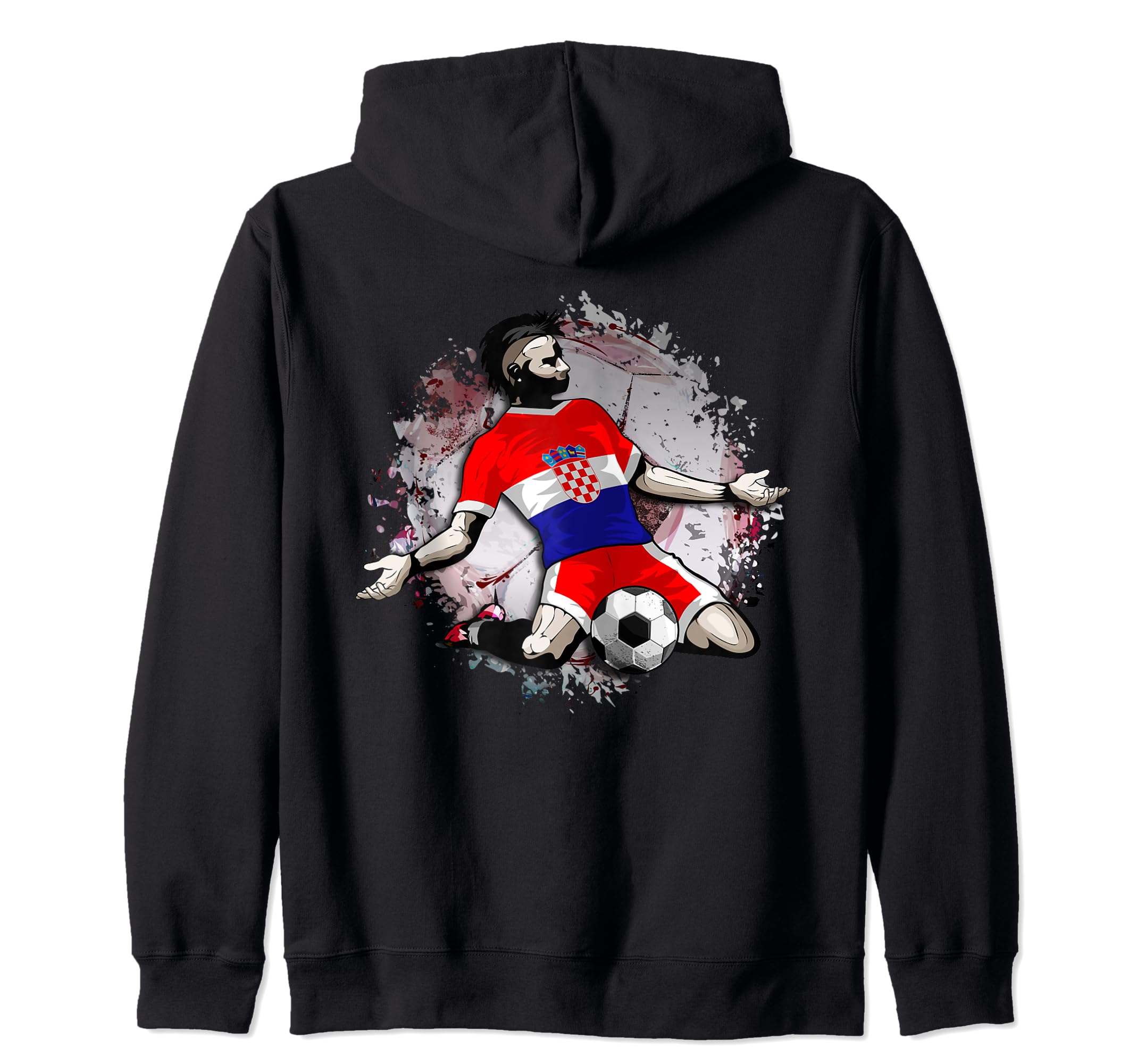 Croatia Soccer Fans Jersey - Proud Croatian Football Lovers Zip Hoodie