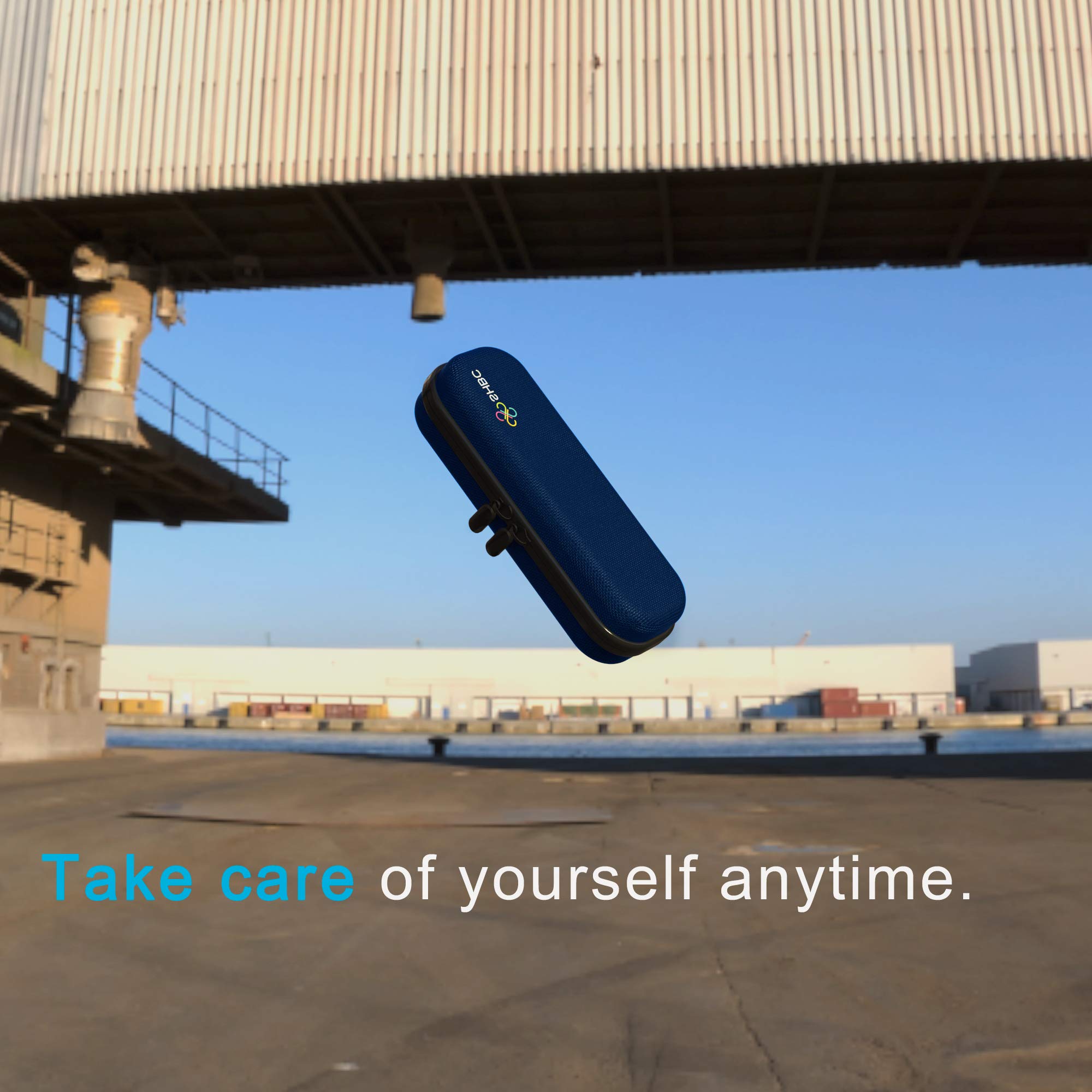 SHBC Compact Insulin Cooler Travel case for Diabetics Carrying On, Working, Office, etc. Well-Organized Small Bag for Medication Cooling Insulation Epi Pen Carrying Case with One Ice Pack Black …