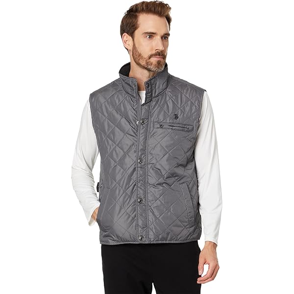 Amazon.com: U.S. POLO ASSN. Womens USPA Qulited Vest Castle Rock S