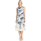 Maggy London Women's Fit and Flare Midi Sleeveless Summer Style with A-line Silhouette-Wedding Guest Dress