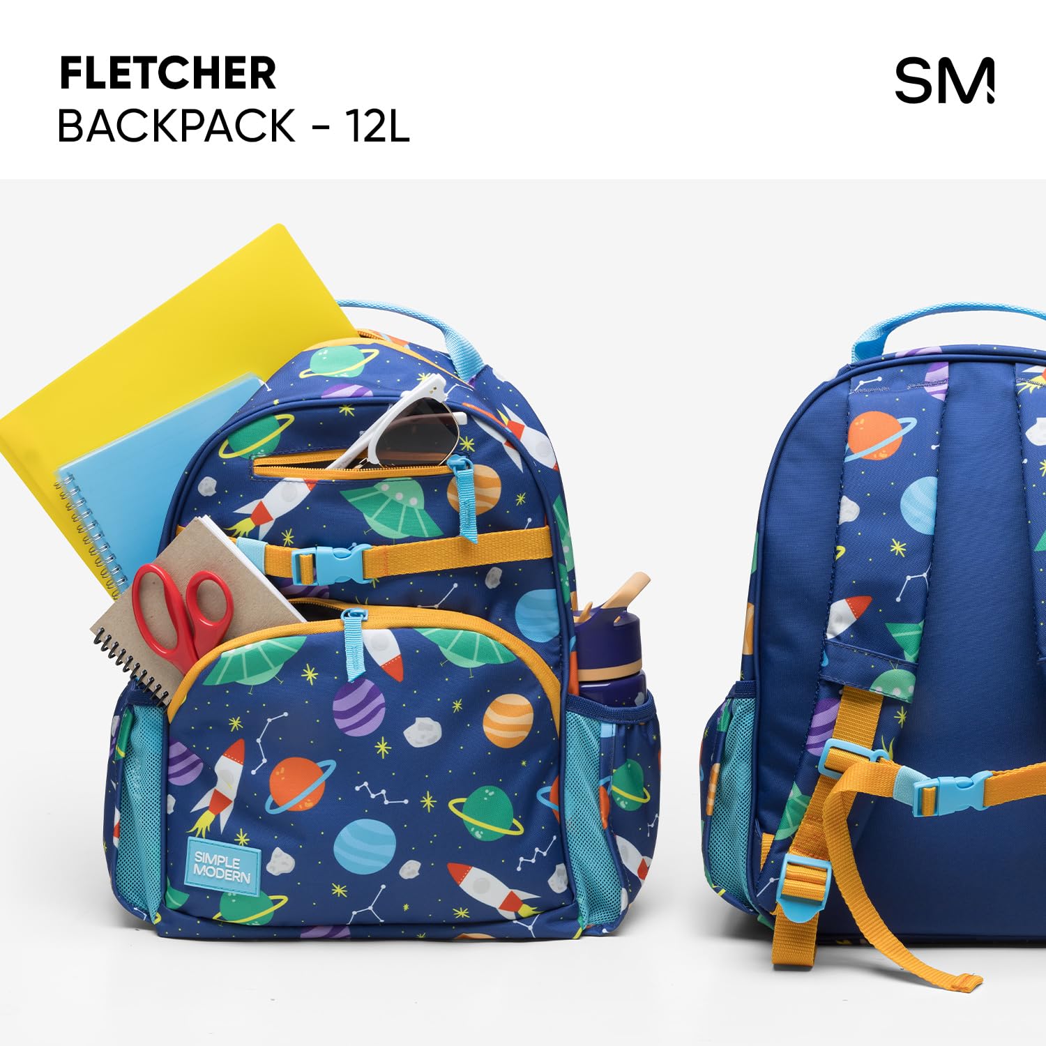 Simple Modern Medium Marvel Toddler Backpack for School Girls and Boys | Kindergarten Elementary Kids Backpack | Fletcher Collection | Kids - 15