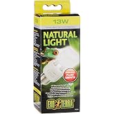 Exo Terra Repti-Glo 2.0 Lamp (13W, Natural Light) | Compact Fluorescent Full Spectrum Terrarium Lamp