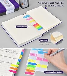 PERCUN B5 Lined Journal Notebook - 365 Page Large