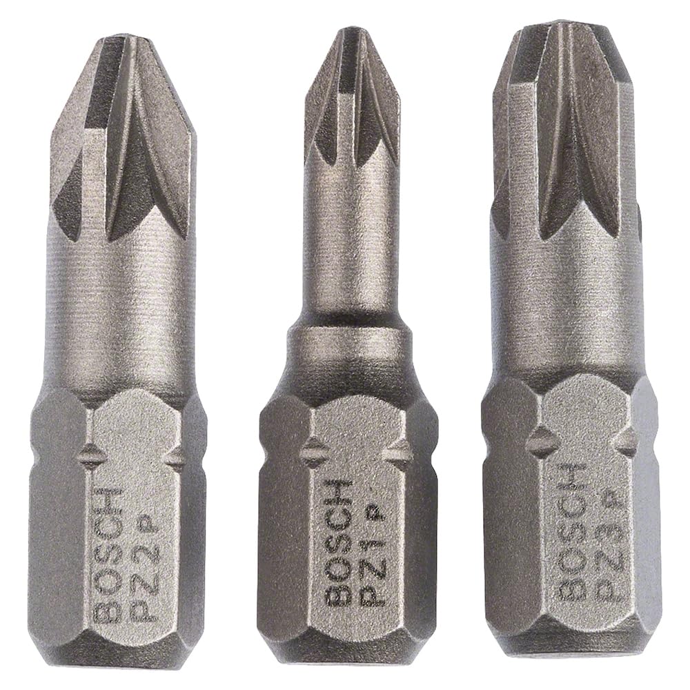 Bosch 2607001753 Screwdriver Bit 3 Set 25Mm Pz