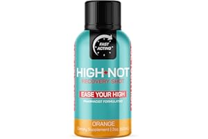 HIGH NOT EASE YOUR HIGH High Not Orange Flavored Recovery Shot -| Rapid Relief for Intense THc̈̈ Effects