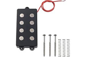 1Pcs Yootones Noiseless Good Balance 4 String Bass Guitar Pickup Compatible with Bass Guitar(Black)