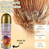 ZOPPER 6x 200ml Glitter Hair Spray Multi Colour Temporary Washable Fancy Dress view 4
