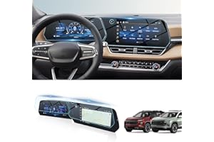 BIBIBO 2Pcs 2025 2026 Chevy Equinox Screen Protector for 2025 2026 Chevrolet Equinox LT/RS/ACTIV 11.3"Navigation Display&11" Dashboard Tempered Glass Film [Anti Glare& Scratch Ultra-Clear] 2025 Chevrolet Equinox Accessories 2025 2026 Equinox