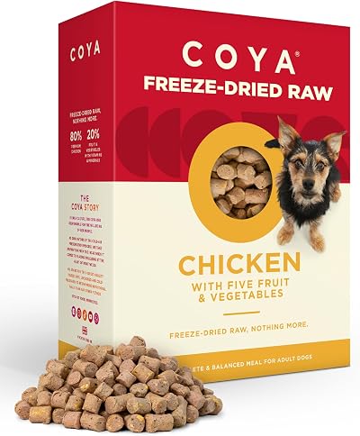 COYA Freeze-Dried Chicken Dog Food 750g Hypoallergenic Grain Free 80% Meat