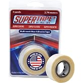 SUPERTAPE Lace Front Wig Tape 3/4 Inch x 3 Yard Roll &ndash; Waterproof Double Sided Hair Tape for Wigs and Hairpieces, Ultra Strong Hold Adhesive