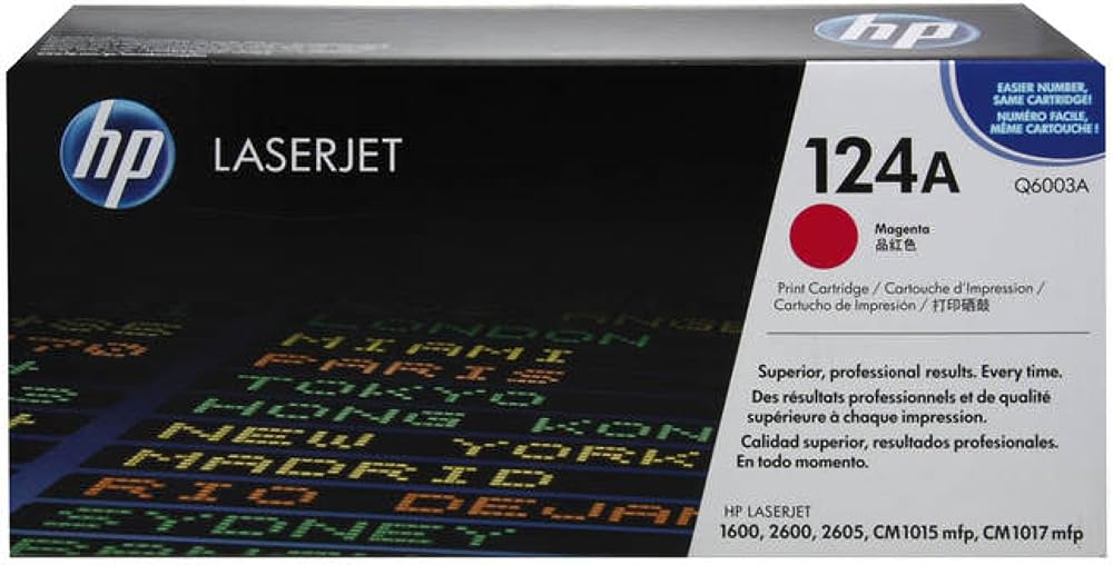HP Q6003A 03A Magenta Toner Cartridge 2000 Page Yield for LaserJet 2600N