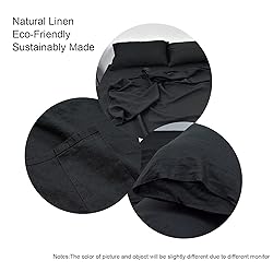GHUIPRO 100% Linen Sheets Twin Size, Natural French
