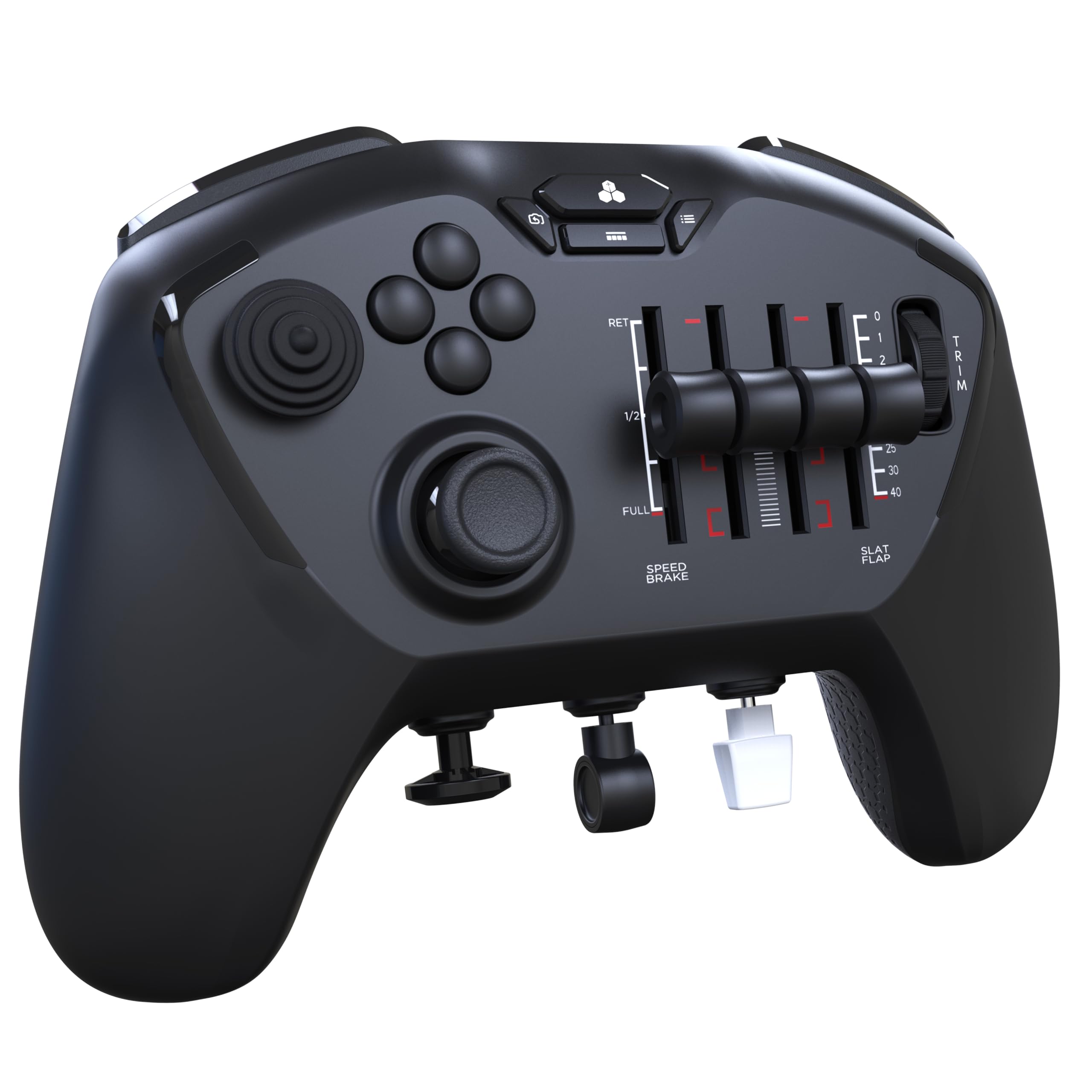 Honeycomb Echo Aviation Controller - Wireless flight controller with Hall-Effect stick, trim wheel and quad sliders for Microsoft Flight Simulator on PC