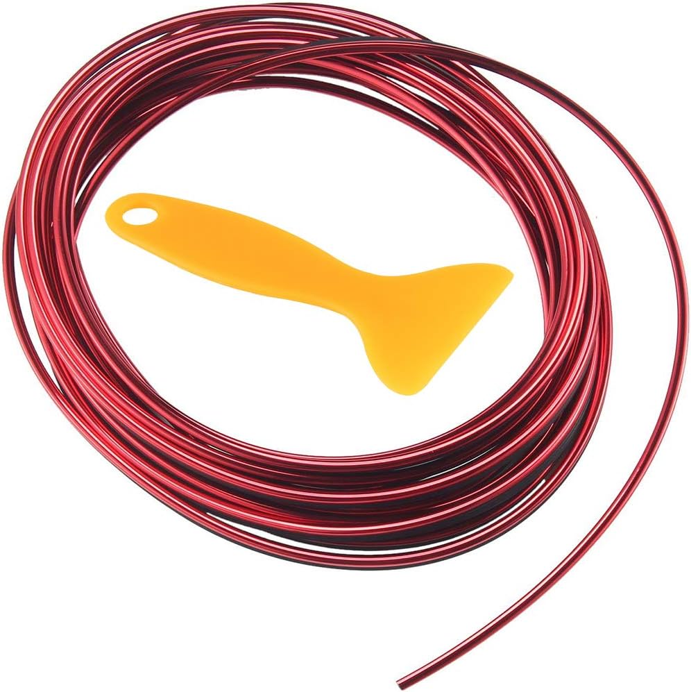 Car Interior Moulding Trim Strip 3D DIY 5 Meter/16.4 FT Automobile Car Interior Trim Decoration Strip For Door Edge Guard/Trim Molding/ Protected Lining Auto Accessories Car Interior Trim Strip Line