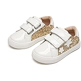 GINFIVE Toddler Girls Sneakers Little Girls Slip On Shoes School Sneakers Toddler