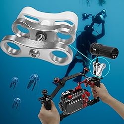 Nitescuba 2PCS 1'' Standard Ball Clamp Mount,Long