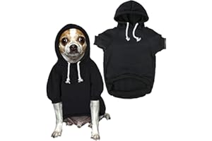 PICKUPIK Blank Dog Sweatshirt Pet Hoodie for Puppy Small Dogs Doggie Clothes S