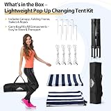 EAGLE PEAK 1.2m x 1.2m Pop-up Changing Room Canopy, Portable Cabana view 9