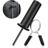 Lasnten Weight Stack Pin Extender, Gym Pin with Spring Clip Collar for 2 Inch Weight Plate Cable Strength Exercise Machine, Commercial and Home Gym