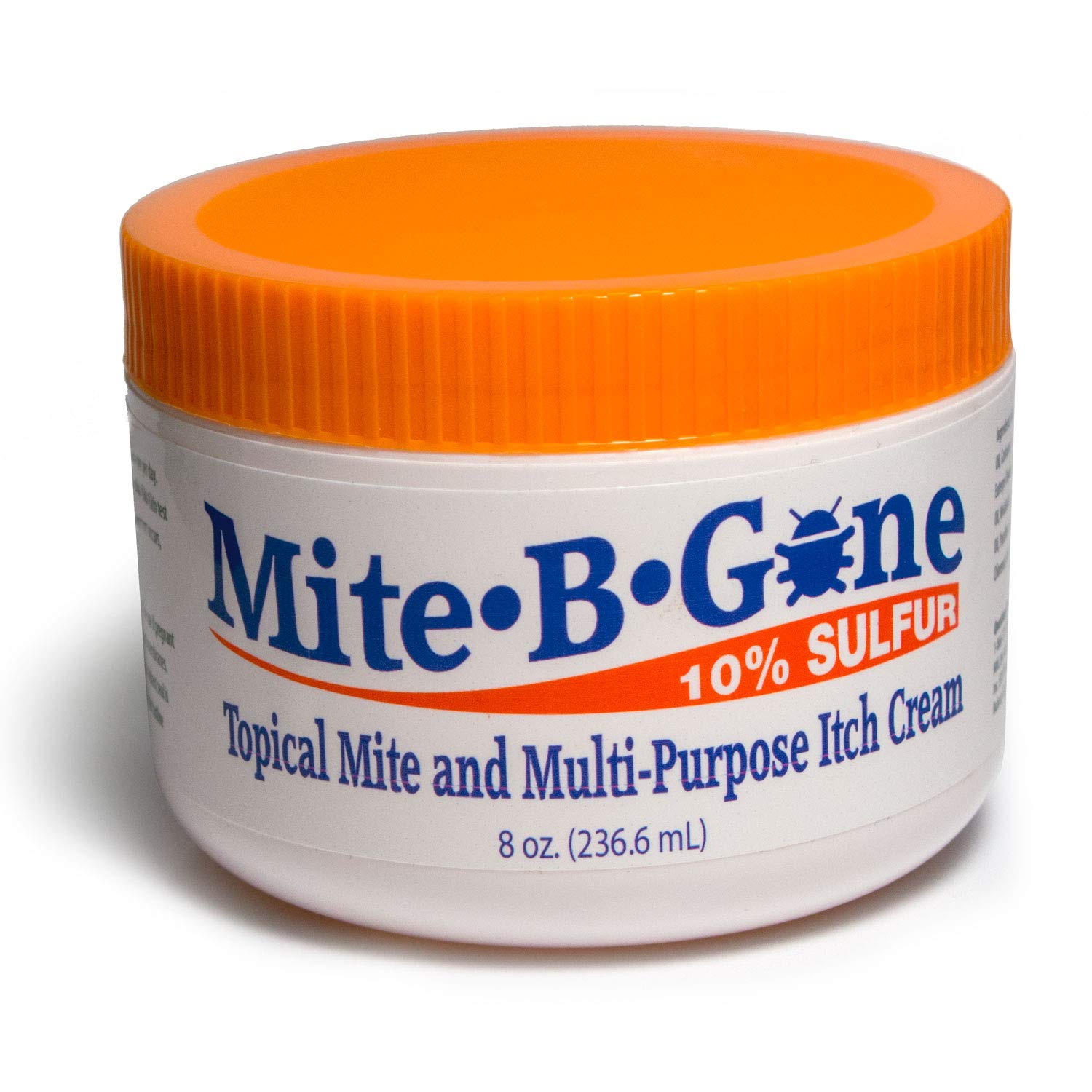 Mite Cream & Bite Relief - 10% Natural Blend Sulfur Cream for Multi-Purpose Bites, Redness, Itching, & Irritation | Safe for Kids and Adults | Fast & Effective for All Skin Types| 8 oz