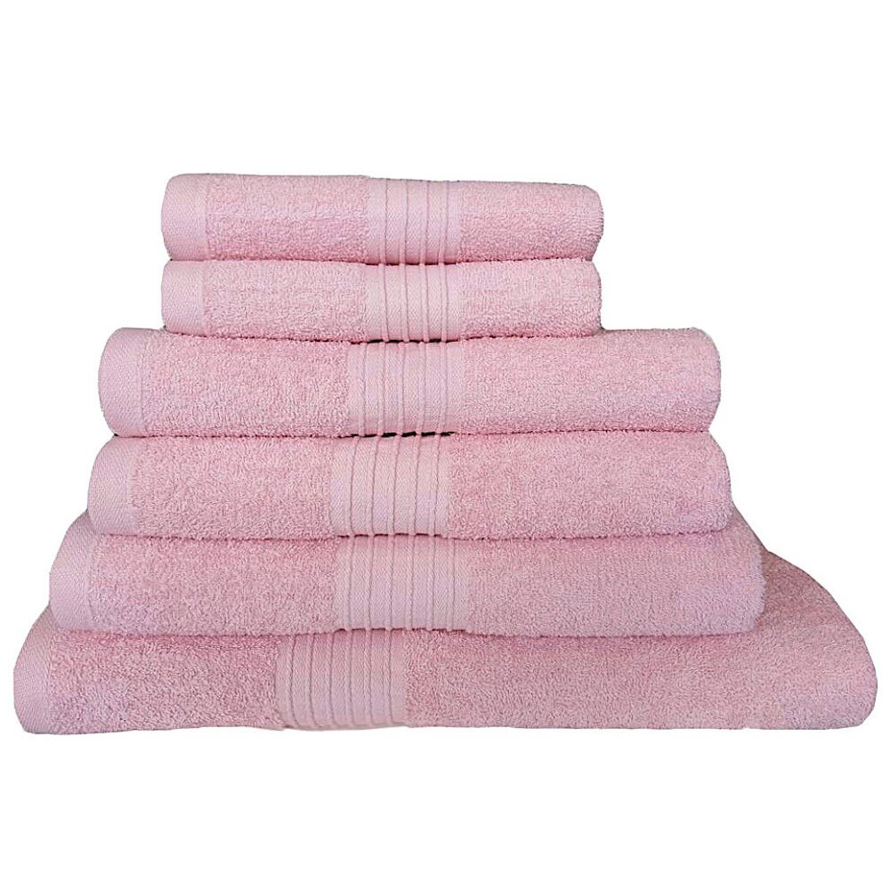De LavishEgyptian Cotton Jumbo Bath Sheet 500gsm Luxury Extra Large Thick Bathroom Towels Super Soft Combed Highly Absorbent Towels 100 x 180 Cm, Pink