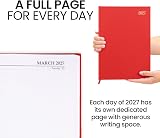 evelay 2027 Diary A4 A5 Page-a-Day Hardback Planner Burgundy view 5
