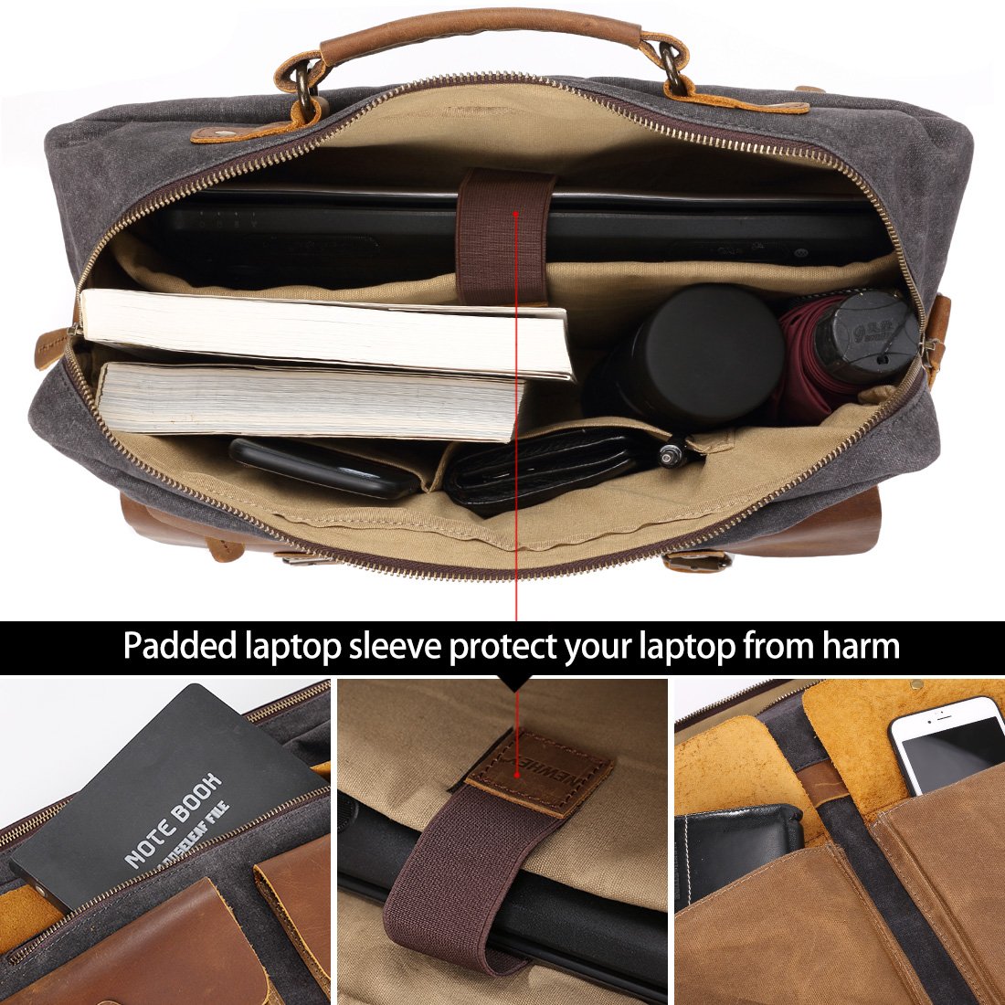 newhey mens messenger bag