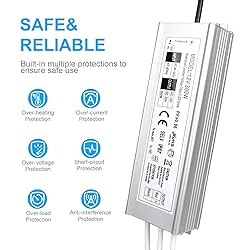 LightingWill LED Driver 300 Watts Waterproof IP67