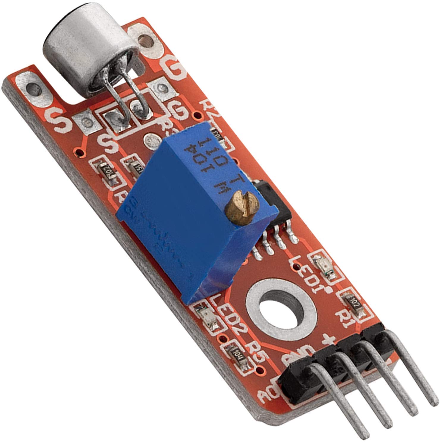 AZDelivery KY-038 High Sensitivity Sound Detection Small Microphone Module compatible with Arduino Including E-Book!