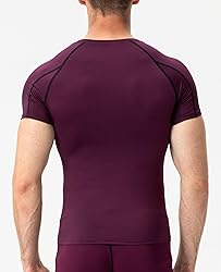 3 Pack Men's Compression Shirts Short Sleeve