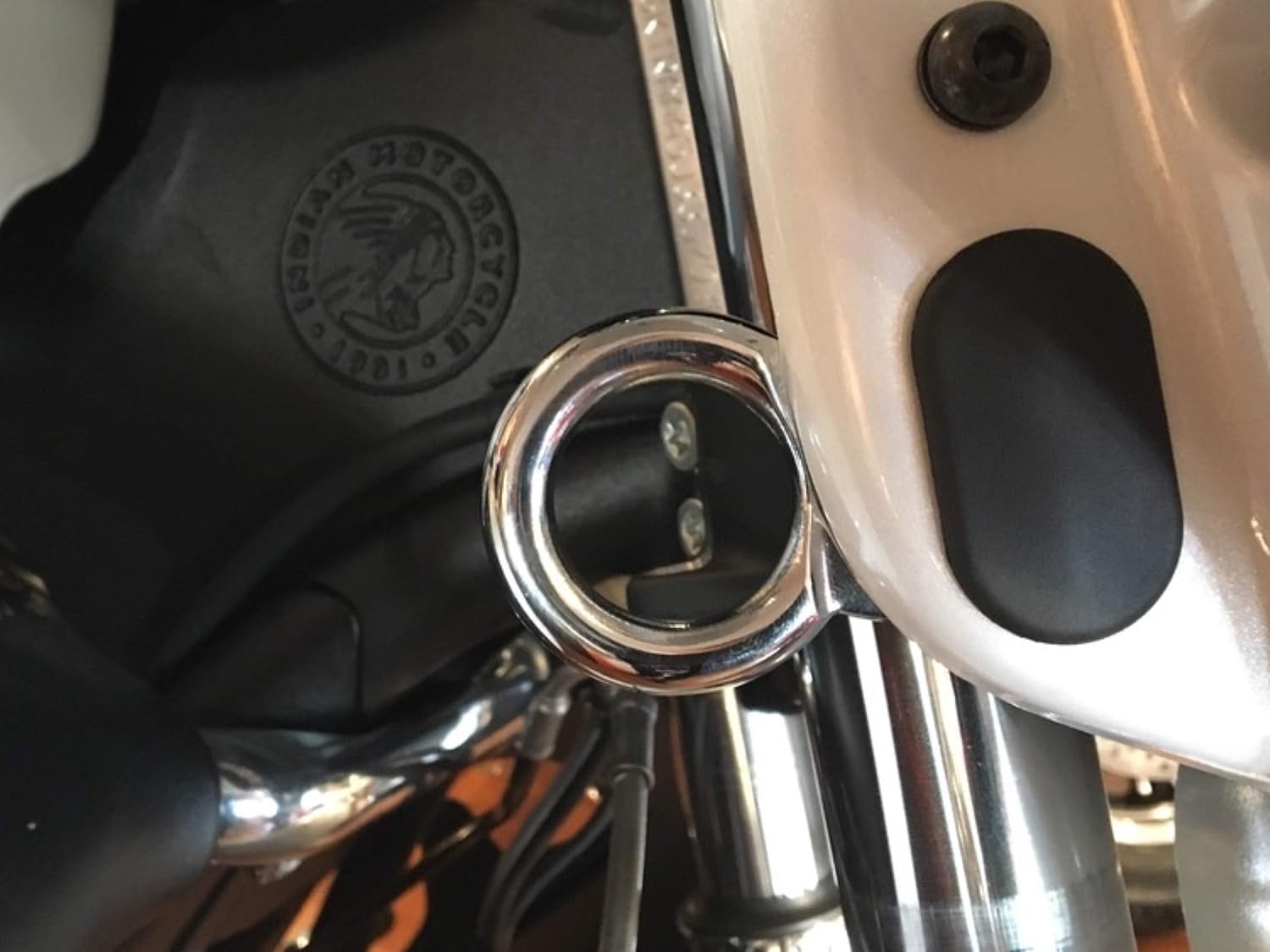 Motorcycle Chrome Tie Down Brackets Mount Hardware Clip Hook Ring