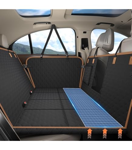 Dog Car Seat Cover With Mesh View – Pet Carrier Hammock, Safety Prote – ZenGalaxy