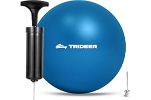 Trideer Pilates Ball - 7-8 inch with Pump, Small Core Ball for Yoga, Barre, Physical Therapy