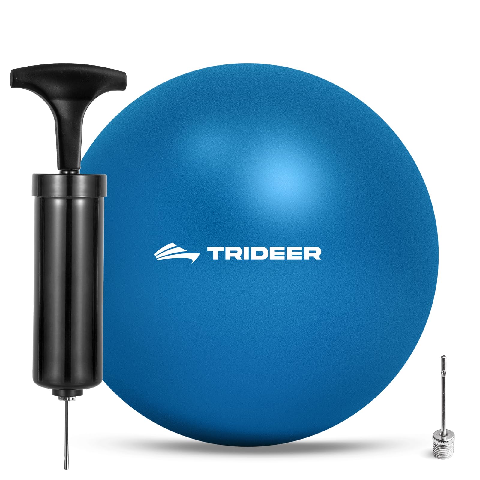 Photo 1 of Trideer Pilates Ball 7-8 in with Pump, Small Exercise Therapy Ball for Yoga, Barre, Core Strength, AB Workouts, Physical Therapy