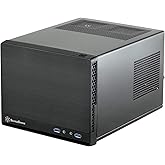 Silverstone Tek Mini-DTX, Mini-ITX Small Form Factor Computer Case with Faux Aluminum Front Panel Cases SG13B-Q