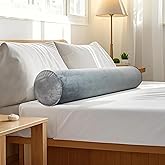 YEEKORO Inflatable Body Pillow for Adults Kids, 35 Inch Body Pillows for Side Sleeper, Travel Body Pillow for Bed, Bolster Pillow, Round Cervical Cylinder Pillow for Sleeping